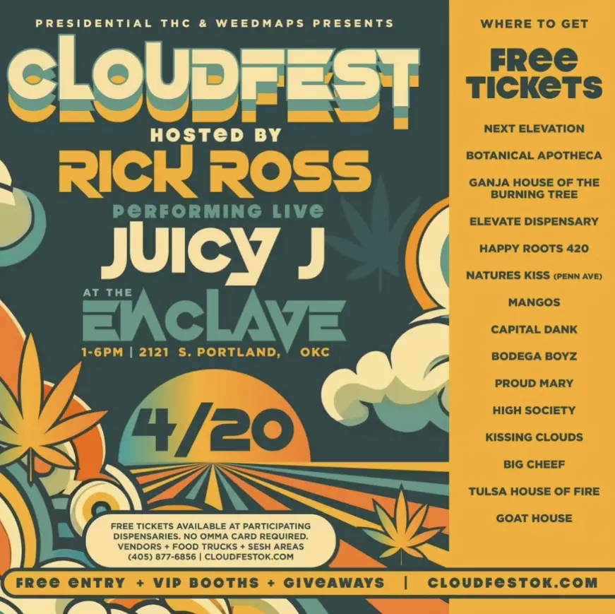 Cloudfest Oklahoma host by Rick Ross Banner
