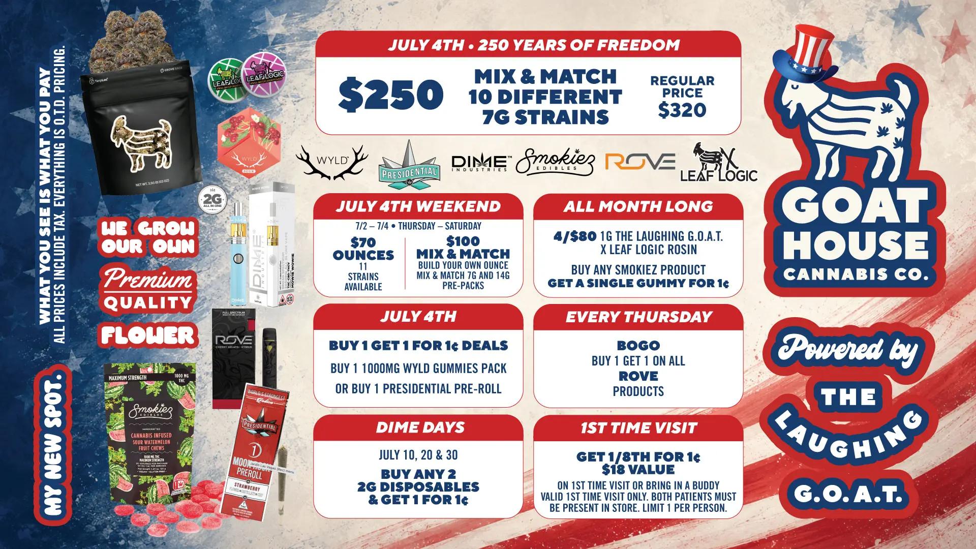 July 2026 Deals Cannabis Oklahoma Goat House Dispensary
