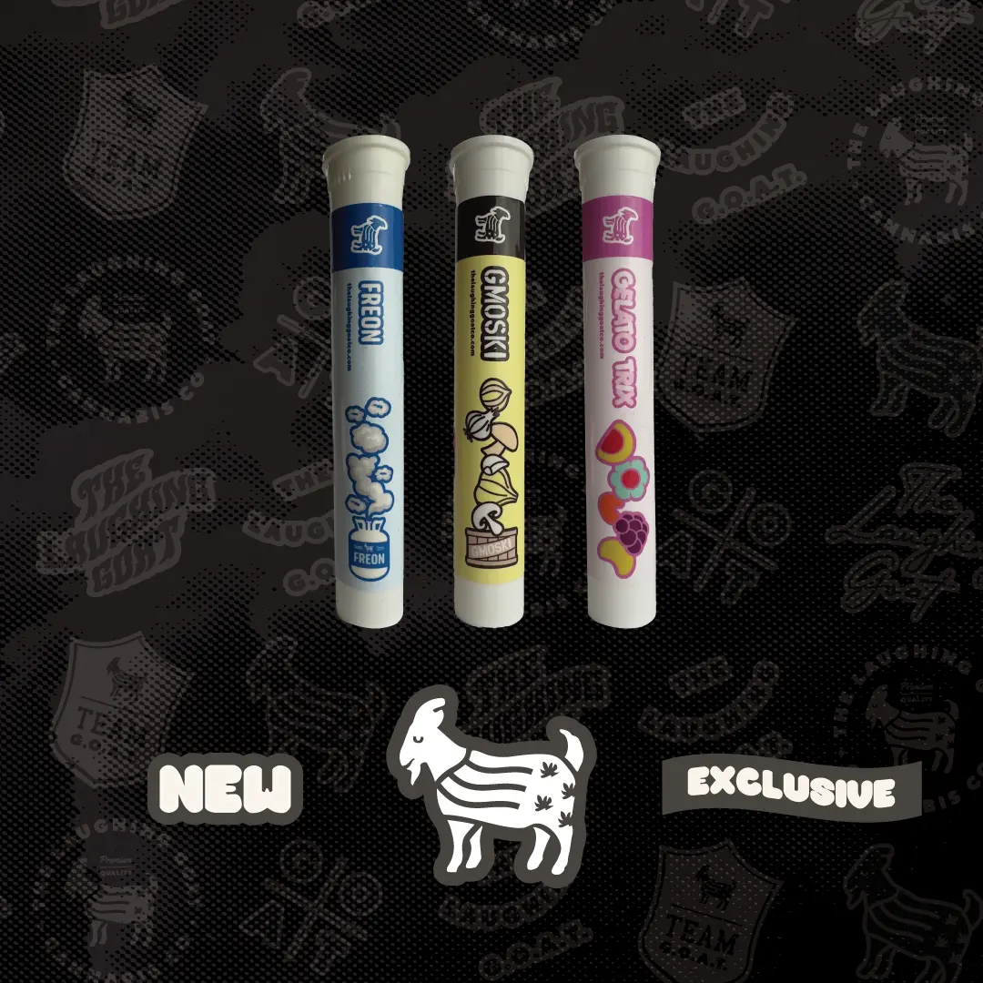 The laughing Goat Pre-rolls group exclusive Strains
